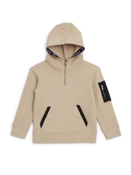 Pulover Cu Jumătate De Fermoar Logan Taupe (2-6) Ghici