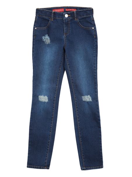 Blugi Skinny Minime Distressed (7-16) Spalare Inchisa Guess