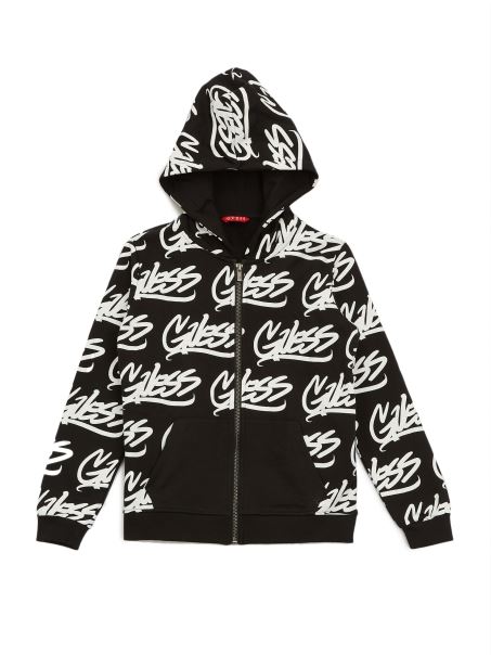 Hanorac Cu Fermoar Guess Astar Negru Jet (7-16)