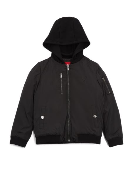 Jachetă De Zbor Guess Maverick (7-16) Jet Black