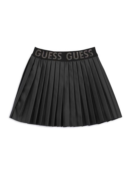 Fusta Neagra Plisata Din Piele Artificiala (7-14) Guess