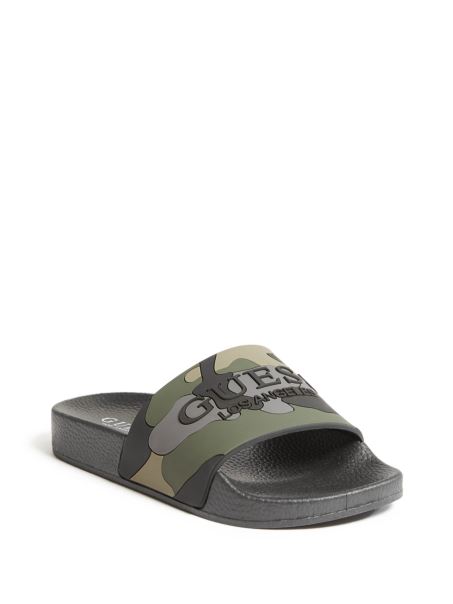 Voke Boy's Camo Pool Slides Guess Camuflaj