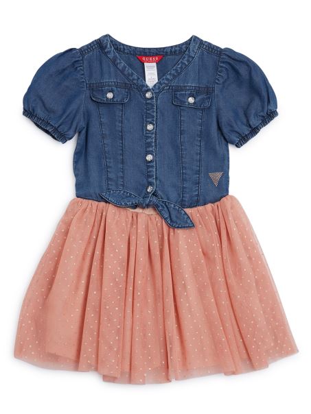 Rochie Strălucitoare Roz Deschis (2-6) Ghici