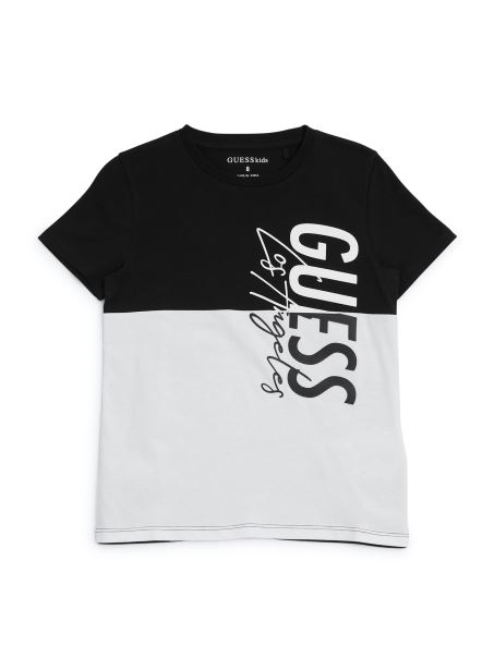 Tricou Guess Jet Black Eco Sorbito Color-blocked (7-16)