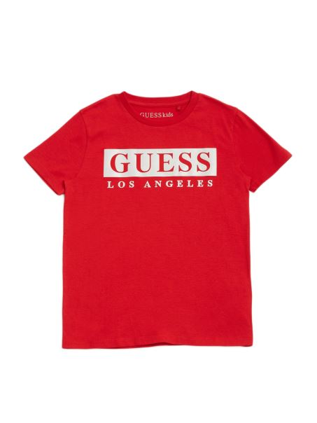 Guess Greg Logo Tricou (2-6) Varsity Red