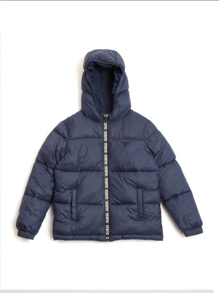 Puf Cu Glugă (2-6) Albastru Mătase Guess