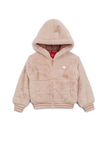 Jachetă Cu Glugă Din Blană Artificială (2-6) Rose Guess