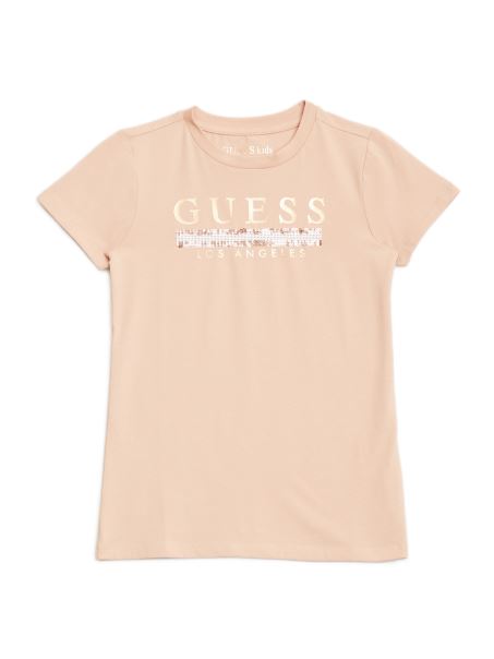 Tricou Cu Paiete Sterling Lucios Roz (2-6) Guess