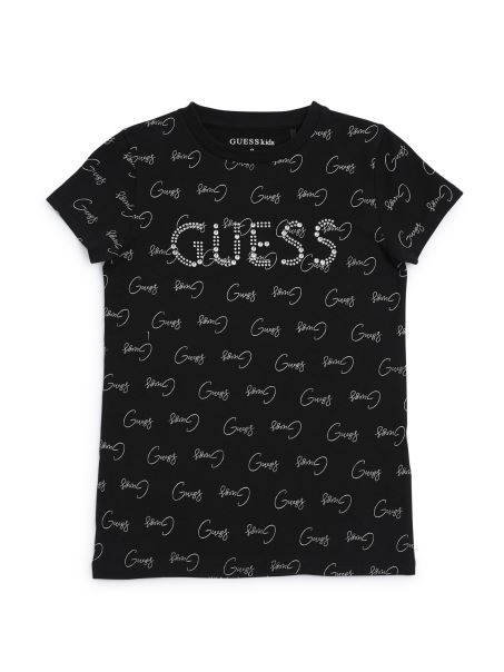 Tricou Cu Logo Cassidy (7-14) Guess Jet Black