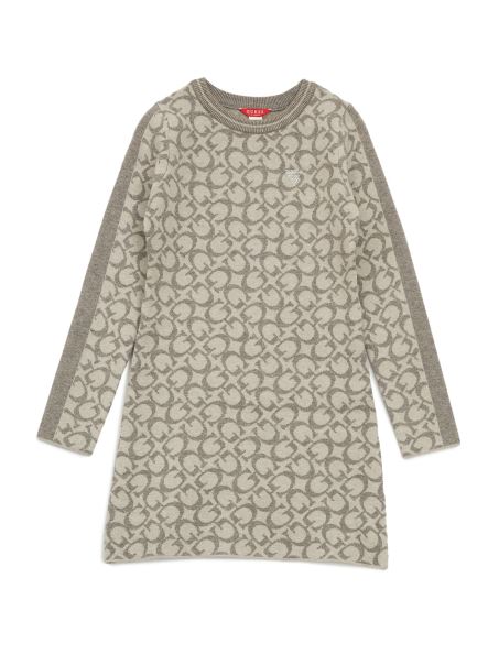 Rochie Pulover Cu Logo Gigi (7-14) Guess Gri Heather