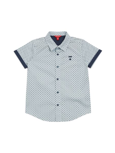 Cămașă Guess Marley Geo (7-16) Albastru Albit