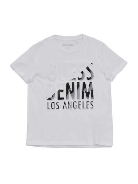 Tricou Alb Pur Guess Bruer Split (7-16)