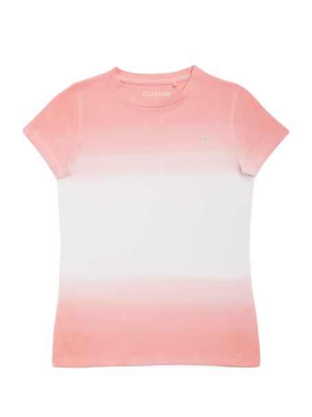 Guess Rawley Dip-dye Tee (7-14) Nuanță De Lalele