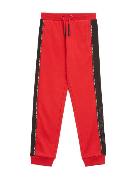Pantaloni De Jogging Color-block Guess Marcell Roșii De Varsity (7-16)