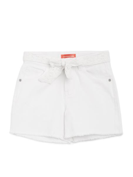 Pantaloni Scurți Din Denim Cu Tăietură Dani Guess Albi (2-6)
