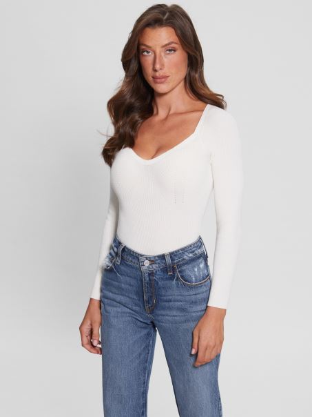 Porumbel Alb Guess Eco Iubita Sonet Pulover