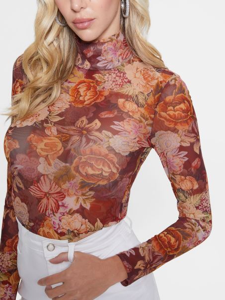 Guess Imprimeu Digital Tapiserie Ma Top Cu Imprimeu Eco Kamaria