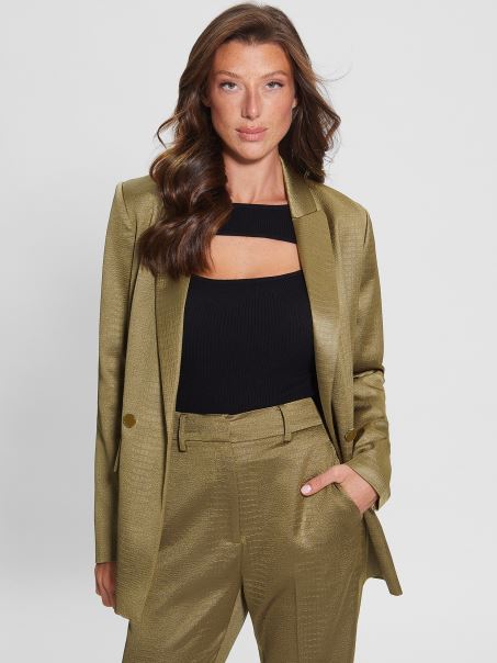 Guess Eco Adriana Blazer Cald Desert Multi