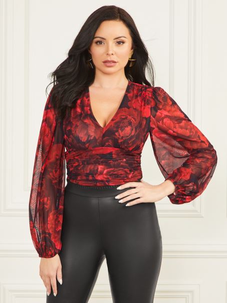 Body Sofia Imprimeu Flori De Pasiune Guess