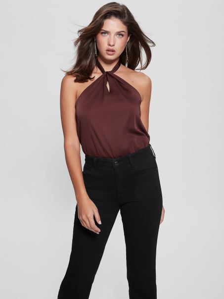 Body Cu Halter Guess Mystic Wine Eco Heather