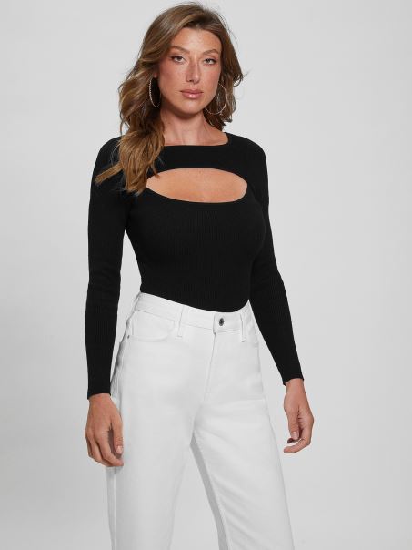 Body Guess Eco Liv Decupat Jet Black