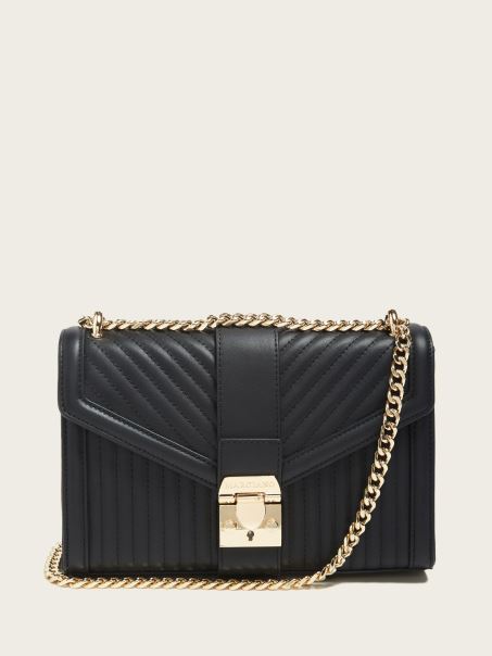 Guess Seline Matlasat Crossbody Jet Black