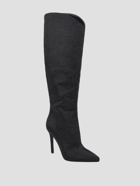 Cizme Guess Bralyn Cu Strasuri Neagra 001