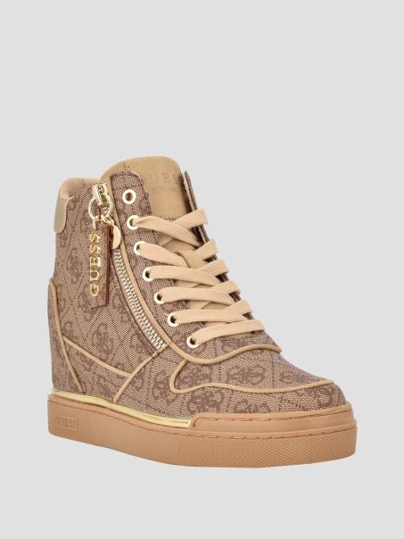 Maro Mediu Guess Flora Logo Pană Adidași