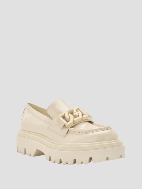Ivory 150 Keates Lug-sole Loafers Guess