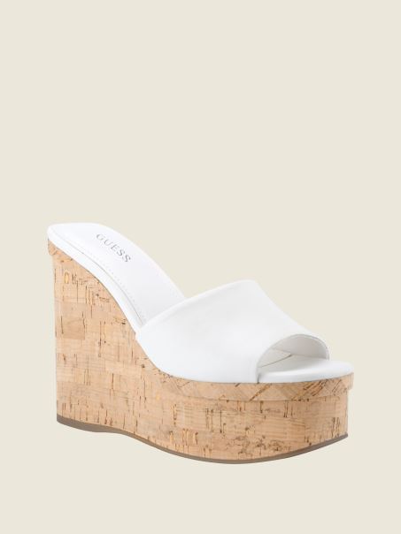 Ghici Panna Catia Strap Wedges