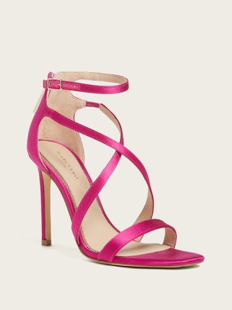 Toc Cu Bretele Din Satin Guess Roz Inchis