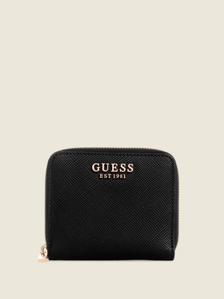 Portofel Mic Cu Fermoar Guess Laurel Negru