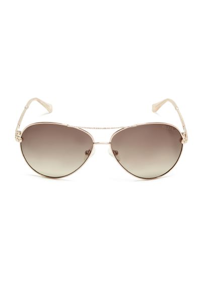 Ochelari De Soare Aviator Guess Rosegold Catherine Strass