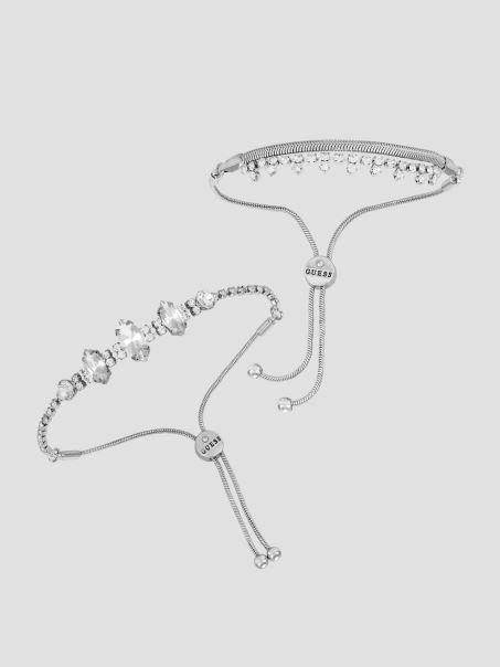 Set De Brățări Glisante Argintiu Guess Argintiu