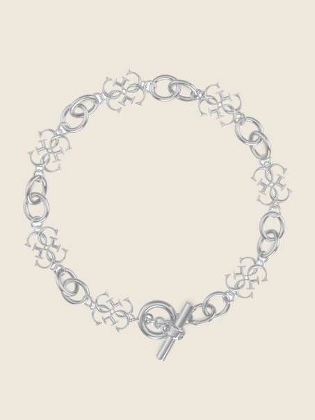 Argintiu Quattro G Colier Guess Argintiu