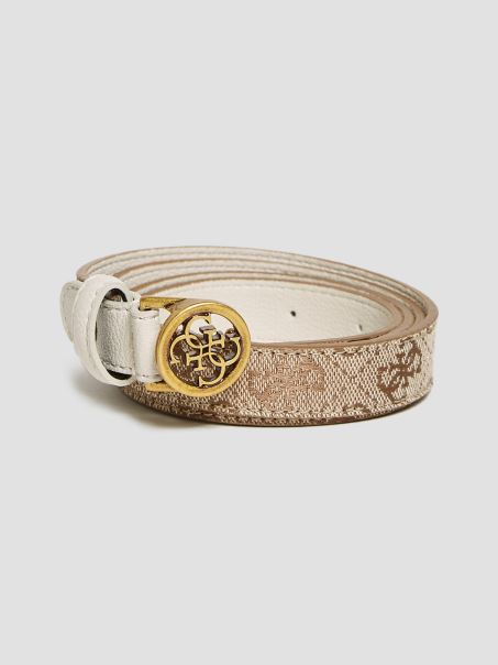 Aviana Skinny Belt Light Sandblast Guess