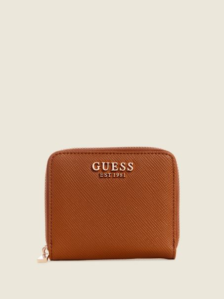 Portofel Mic Cu Fermoar Guess Light Cognac Laurel