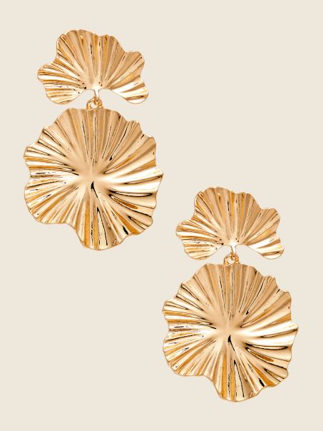 Cercel Cu Crin Placat Cu Aur De 14k Guess Gold