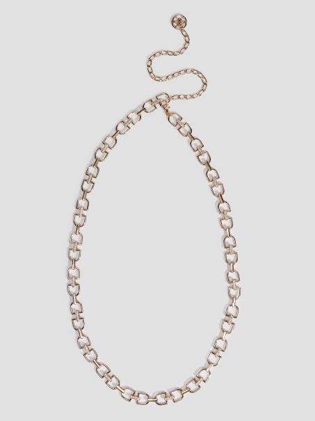 Guess Cureaua Cu Lanț Auriu Gianna Auriu