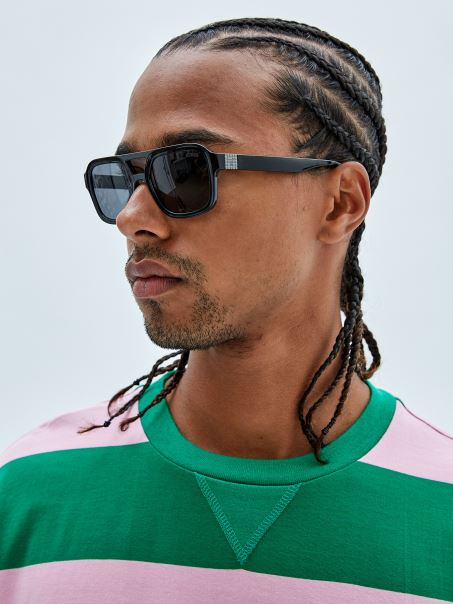 Ochelari De Soare Aviator Guess Originals Negri