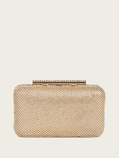 Clutch Carma Strass Gold Guess