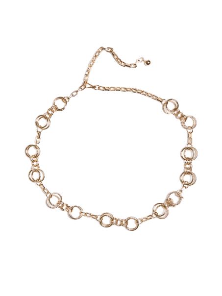 Curea Argintie Cu Lanț Auriu Guess