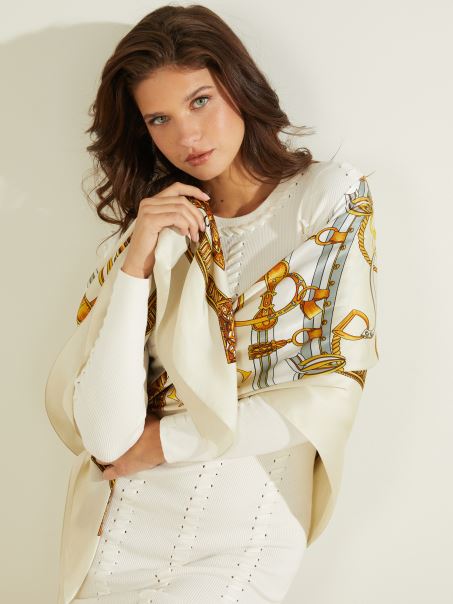 Eșarfă De Mătase Baroc De Piatră Ghici