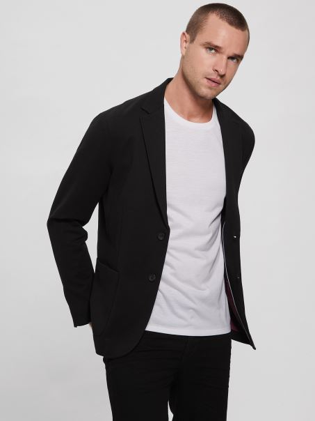 Guess Jet Black Blazer Tyron
