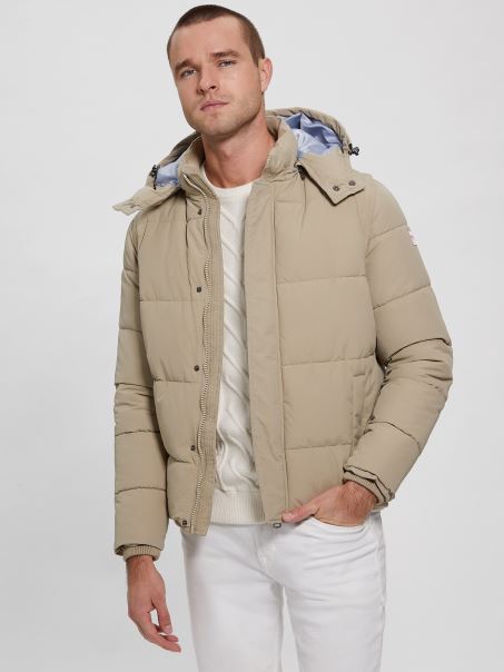 Jachetă Puffer Transformabilă Guess Gri Impact