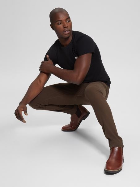 Blugi Eco Conici Bogat Cafea Multi Guess