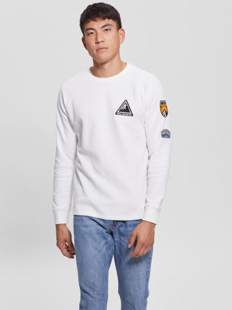 Tricou Cu Mânecă Lungă, Multi Guess, Alb Sare