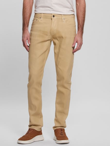 Blugi Conici Acoperiți Cu Pietre De Migdale Guess