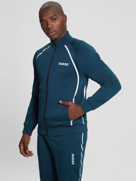 Hanorac Albastru Spectru Guess Eco Beamount Cu Fermoar