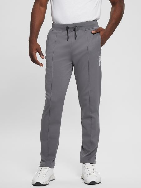 Pantaloni De Sport Eco Beamount Gri Oțel Guess